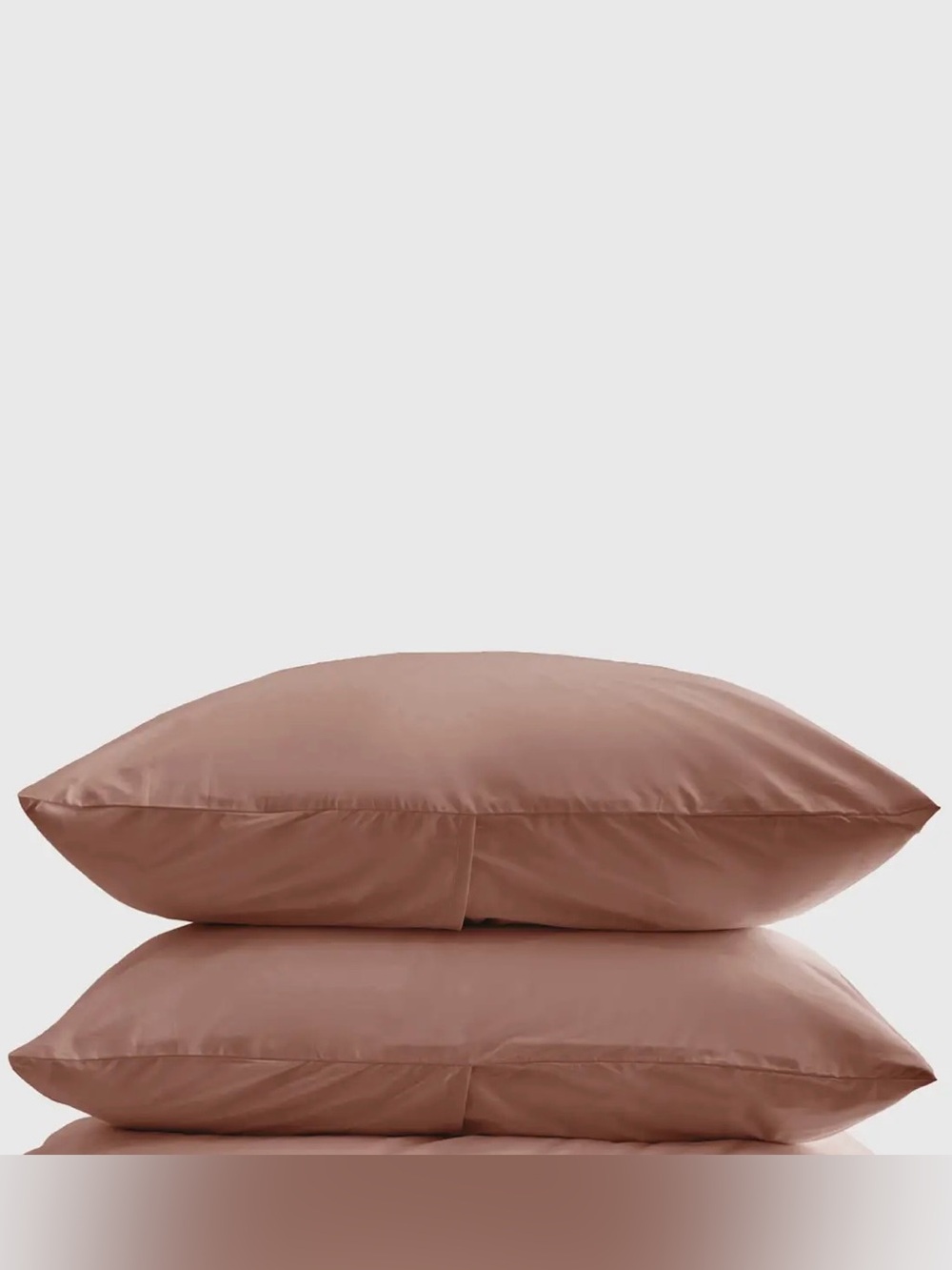 QUINCE Organic Percale Sham Set Standard Clay 1075